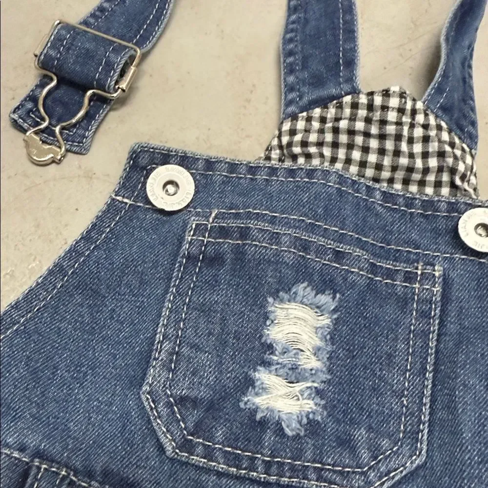 Kids Blue Denim Overalls BRAND NEW Size 2-3 Years Kids Jean Pant Overall Stretch